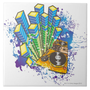 DJ-bedieningspaneel Tegeltje