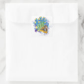 DJ-bedieningspaneel Vierkante Sticker (Tas)