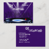 DJ-bedrijfskaartsjabloon Visitekaartje (Voorkant / Achterkant)