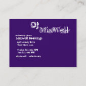 DJ-bedrijfskaartsjabloon Visitekaartje (Achterkant)