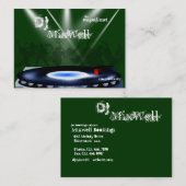 DJ-bedrijfskaartsjabloon Visitekaartje (Voorkant / Achterkant)