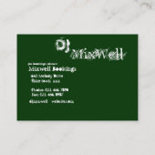 DJ-bedrijfskaartsjabloon Visitekaartje (Achterkant)