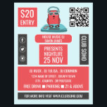 DJ bij de Deck Cartoon, Professionele DJ Advertere Flyer<br><div class="desc">DJ in de Deck Cartoon,  Professional DJ Adverteren Flyers By The Visitekaartje Store.</div>