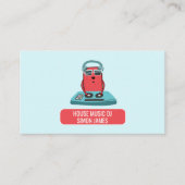 DJ bij de Deck Cartoon, Professionele DJ Visitekaartje (Voorkant)