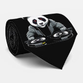 DJ Black and White Panda Stropdas (Opgerold)