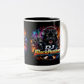 DJ BLACKPANTHER 2 Two-Tone COFFEE MUG Tweekleurige Koffiemok (Voorkant rechts)