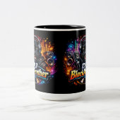 DJ BLACKPANTHER 2 Two-Tone COFFEE MUG Tweekleurige Koffiemok (Center)