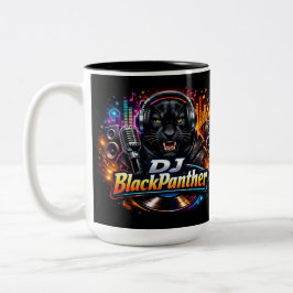 DJ BLACKPANTHER 2 Two-Tone COFFEE MUG Tweekleurige Koffiemok