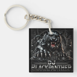 DJ BLACKPANTHER DUBBELEZIJDIG SLEUTELHANGER