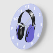 DJ BLUE MUZIEK HOOFDTELEFOONS ONTWERP GROTE KLOK (Hoek)