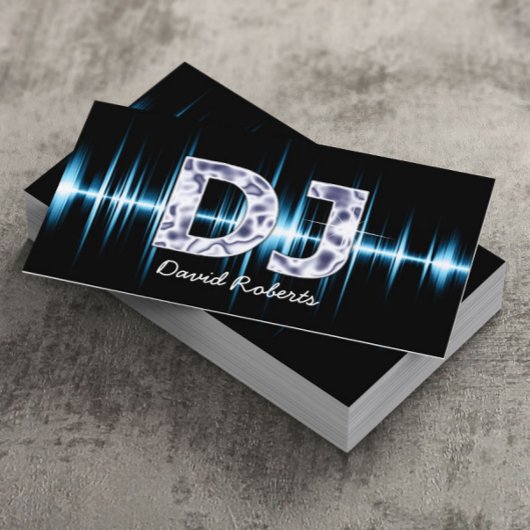 DJ Blue Sound Waves Professional Deejay Music
 Visitekaartje