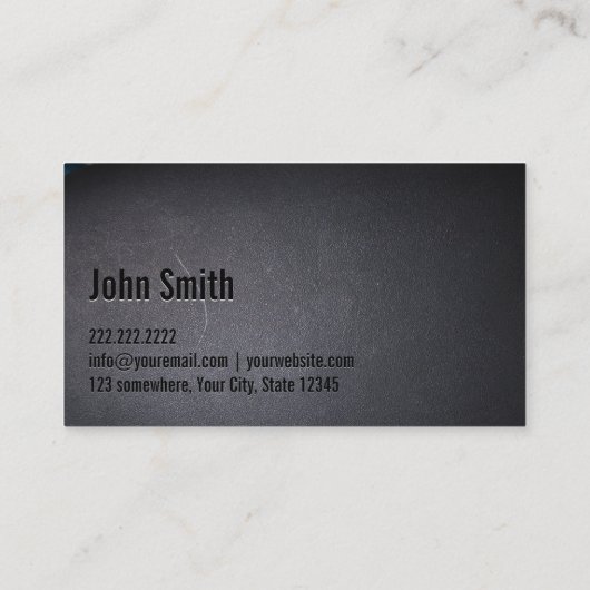 DJ Bold Text Cool Black Modern minimalist Visitekaartje (Achterkant)