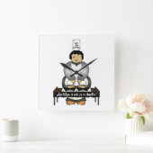 Dj breton vierkante klok (Huis)