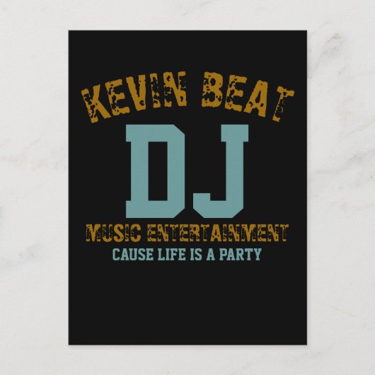 dj briefkaart (Voorkant)