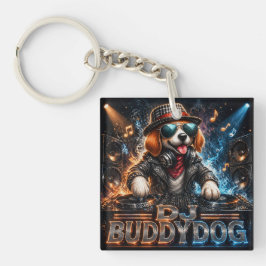 DJ BUDDYDOG DUBBELEZIJDIG SLEUTELHANGER