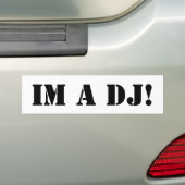 DJ Bumpersticker (Op auto)