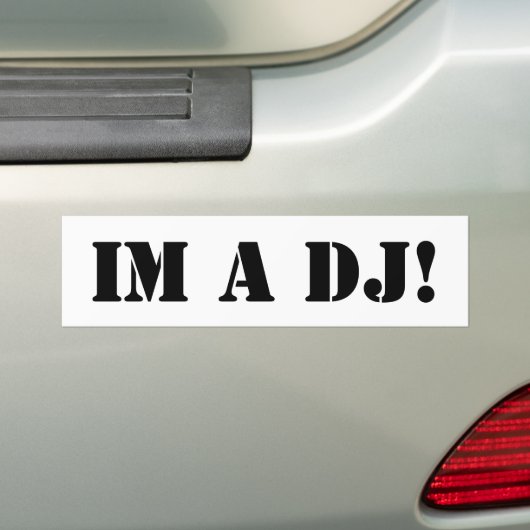 DJ Bumpersticker (Op auto)
