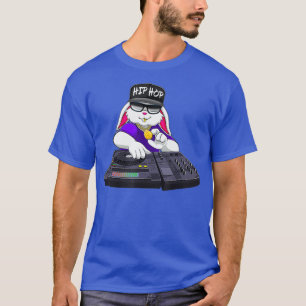 DJ Bunny Platenspeler Muziek Nieuwigheid Equalizer T-shirt