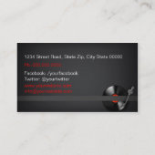 Dj Business card Visitekaartje (Achterkant)