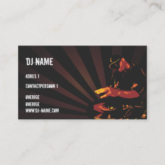 Dj Business card Visitekaartje