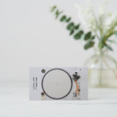 DJ  Business Card Visitekaartje (Staand voorkant)