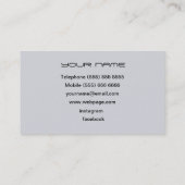 DJ  Business Card Visitekaartje (Achterkant)
