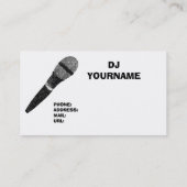 DJ BUSINESS CARD VISITEKAARTJE (Achterkant)