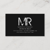 DJ Business Music Producer Neon en Faux Gold Visitekaartje (Achterkant)