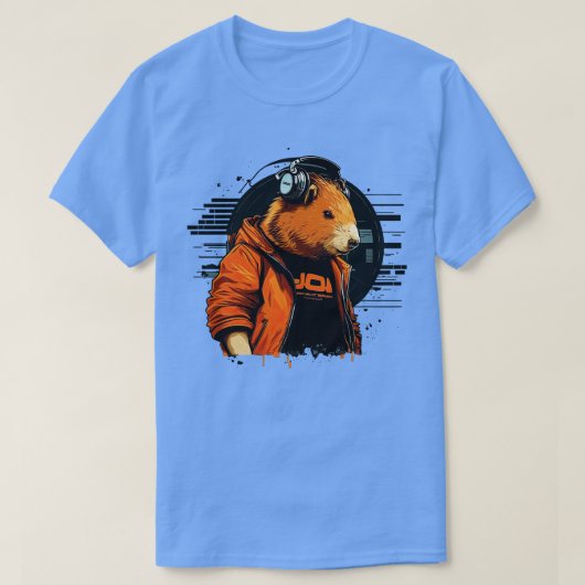 DJ Capybara 1 T-shirt (Design voorkant)