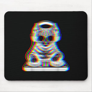 DJ Cat EDM Muziek Grappige geschenken voor kattenl Muismat