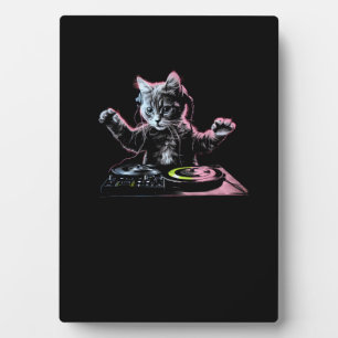 DJ Cat Funny DJ Equipment Drawer Schattige Cat Vro Fotoplaat