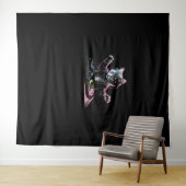 DJ Cat Funny DJ Equipment Drawer Schattige Cat Vro Wandkleed (In Situ (horizontaal))