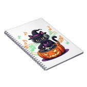 DJ Cat Halloween Oversized T-Shirt Notitieboek (Rechterzijde)