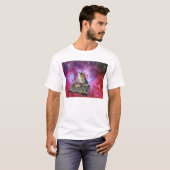DJ Cat in Space T-shirt (Voorkant volledig)