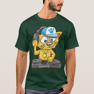 DJ Cat Kat scratch draaitafel Scratcher Gift T-shirt