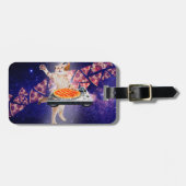 DJ Cat Platenspeler Mixer Bagagelabel (Voorkant horizontaal)