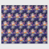 DJ Cat Platenspeler Mixer Cadeaupapier (Vlak)