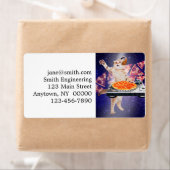 DJ Cat Platenspeler Mixer Etiket (Insitu)