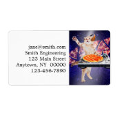 DJ Cat Platenspeler Mixer Etiket (Voorkant)