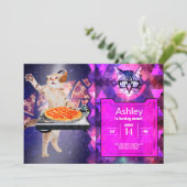 DJ Cat Platenspeler Mixer Kaart (Staand voorkant)