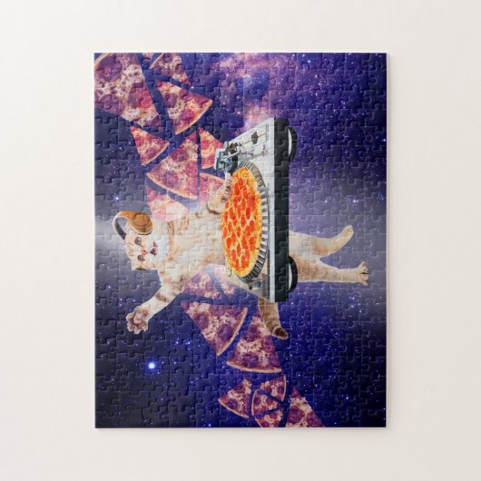 DJ Cat Platenspeler Mixer Legpuzzel (Verticaal)