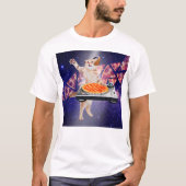 DJ Cat Platenspeler Mixer T-shirt (Voorkant)