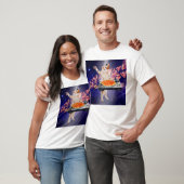 DJ Cat Platenspeler Mixer T-shirt (Unisex)