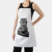 DJ Cat Scratching Vinyl _1 Schort (Insitu)