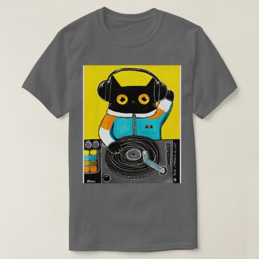 DJ Cat T-shirt (Design voorkant)