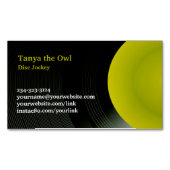 DJ CD Achtergrond Magnetisch Visitekaartje (Voorkant)