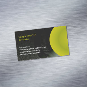 DJ CD Achtergrond Magnetisch Visitekaartje