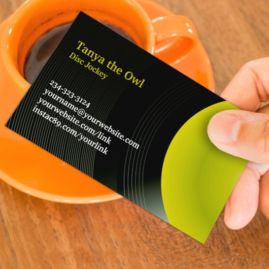 DJ CD Achtergrond Visitekaartje