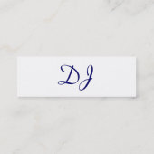 DJ CD MINI VISITEKAARTJE (Achterkant)