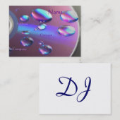 DJ CD Visitekaartje -  (Voorkant / Achterkant)